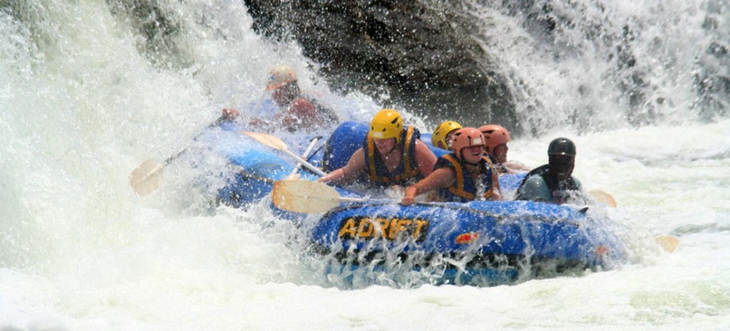Rafting at the source of the Nile